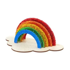 Colorations - Maak en Versier je Eigen Houten Regenboog, Set van 6