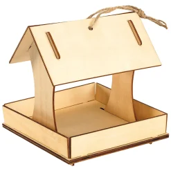 - Maakje eigen Houten Vogelvoederhuisje, Set van 6>Colorations Hot