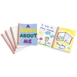 - Notitieboek Blanco met Witte Kaft, Set van 24-Colorations