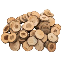 Colorations - Onbewerkte Houten Schijfjes 3-5cm, 1kg Hot
