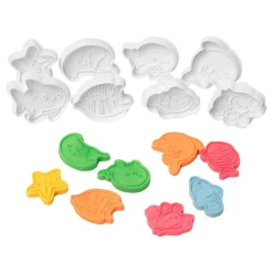 - Uitdrukvormpjes Zeedieren, 8st.-Colorations Best