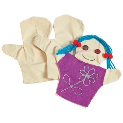 Colorations - Versier je Eigen Handpoppen, Set van 12 Clearance