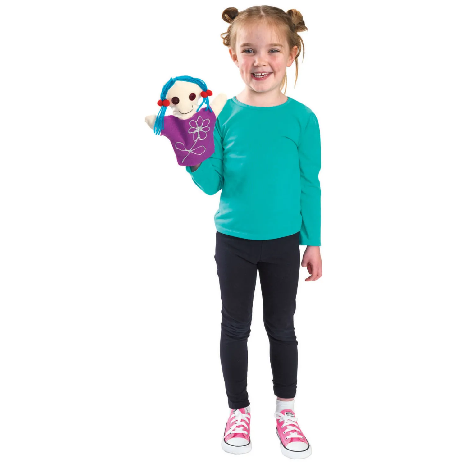 Colorations - Versier je Eigen Handpoppen, Set van 12 Clearance