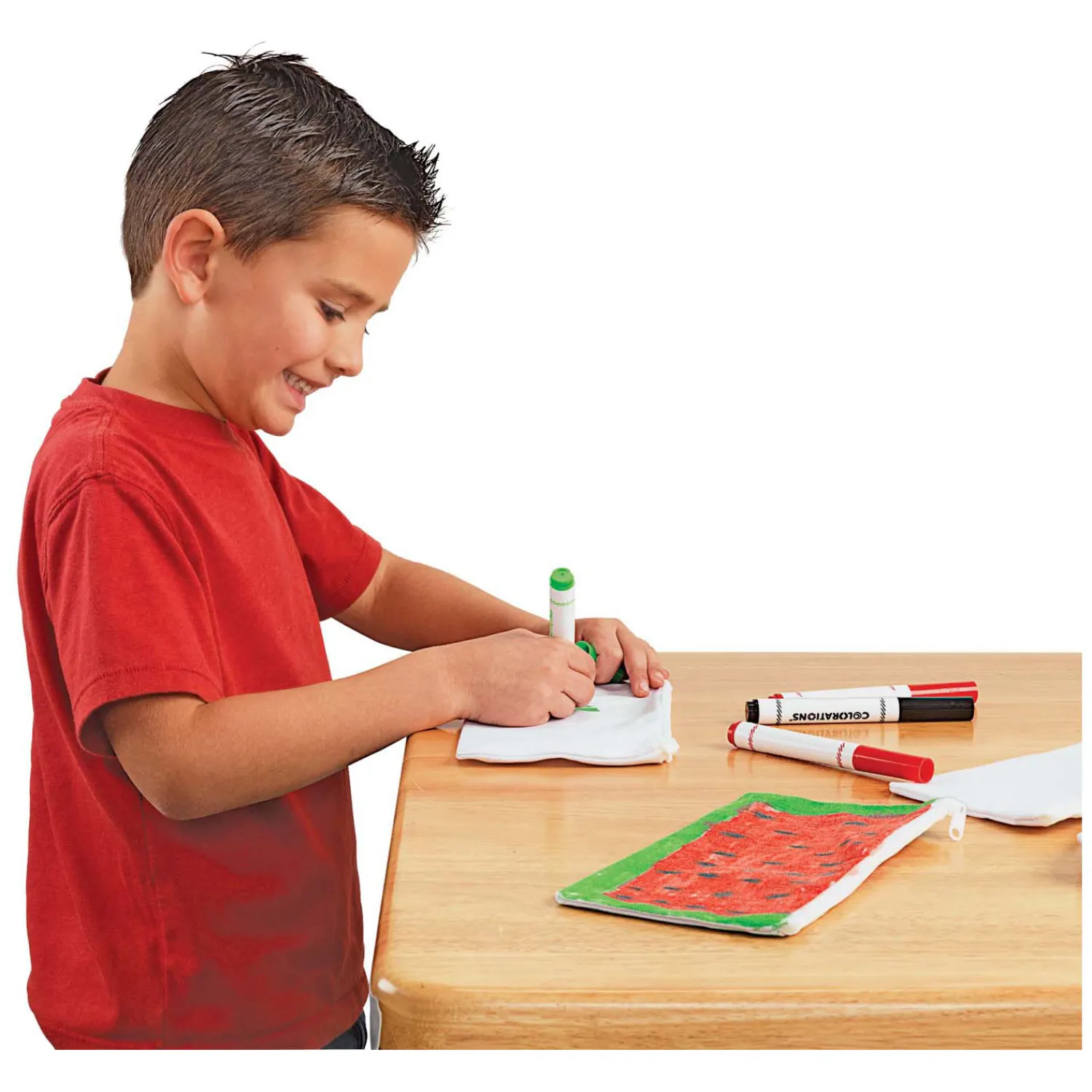 Colorations - Versier je eigen Etui Canvas, Set van 12 Hot