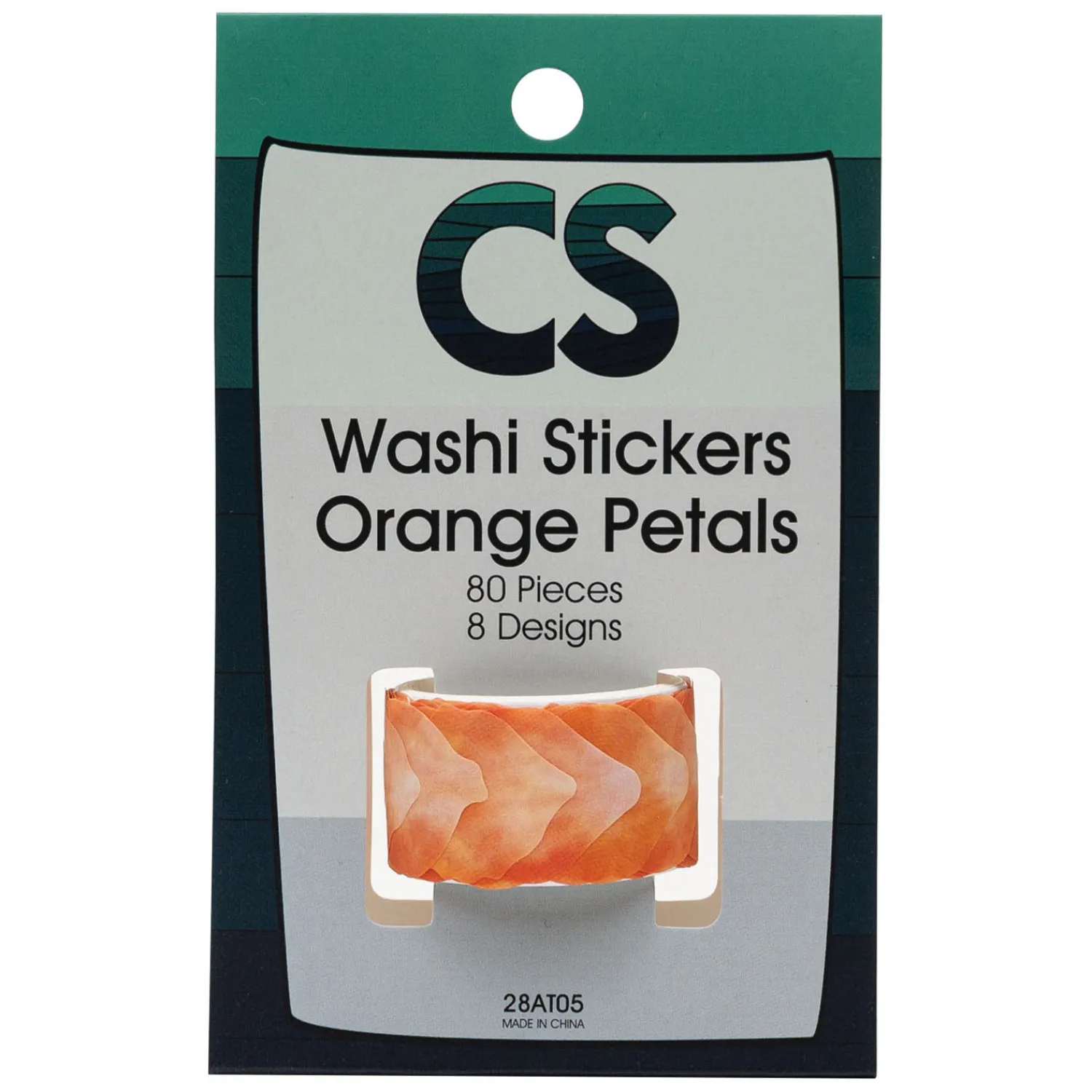 Colorations - Washi Stickers - Oranje Bloemblaadjes, 80st. Online
