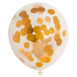 Confetti Ballonnen Papieren Confetti Metallic Goud 30cm, 6st.-Globos Clearance