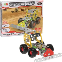 Constructieset Metaal Grondwerker, 91dlg.- Discount