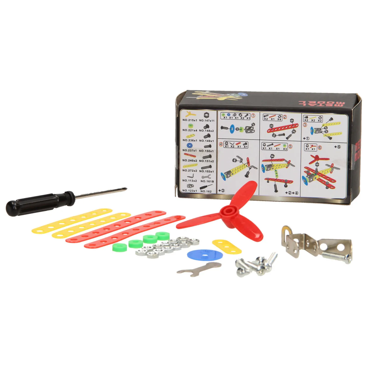 Constructieset Metaal Vliegtuig, 34dlg.- Online