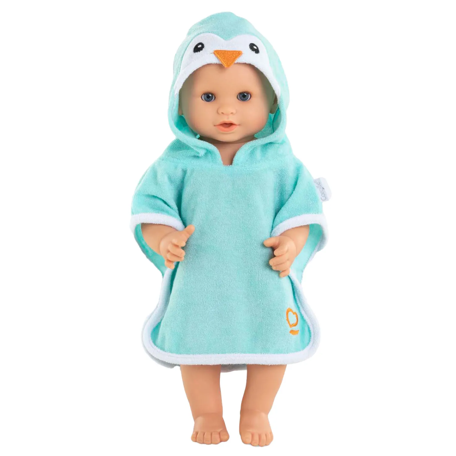 Badcape voor Babypop - Pinguin, 36cm-Corolle Online