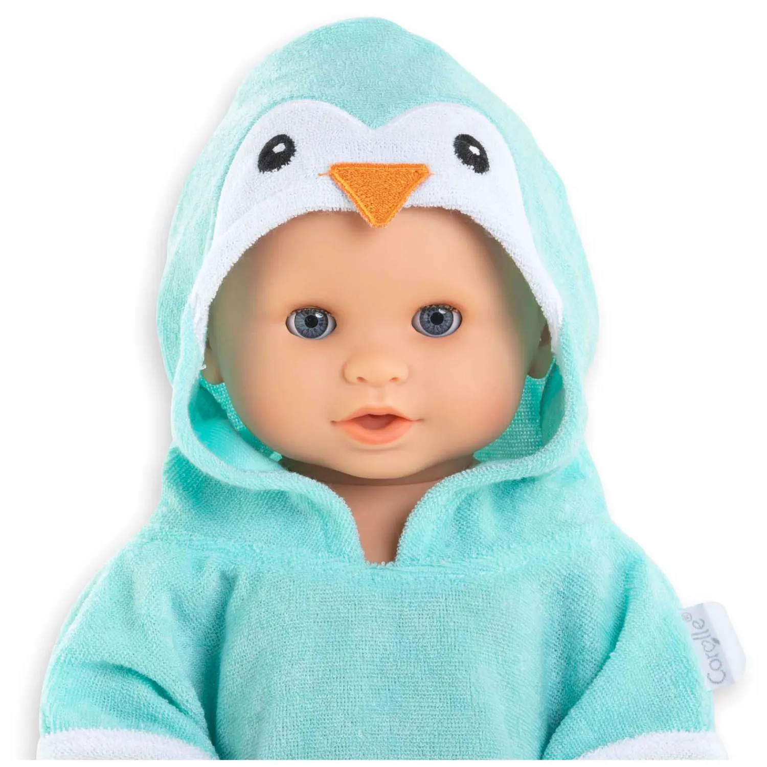 Badcape voor Babypop - Pinguin, 36cm-Corolle Online