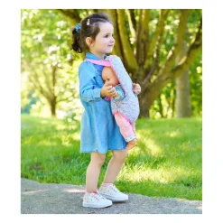 Draagdoek Bloemen voor Babypop van 36-42cm><noscript><img width=