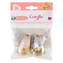 Gouden Ballet Platte Schoenen voor Babypop, 36cm>Corolle