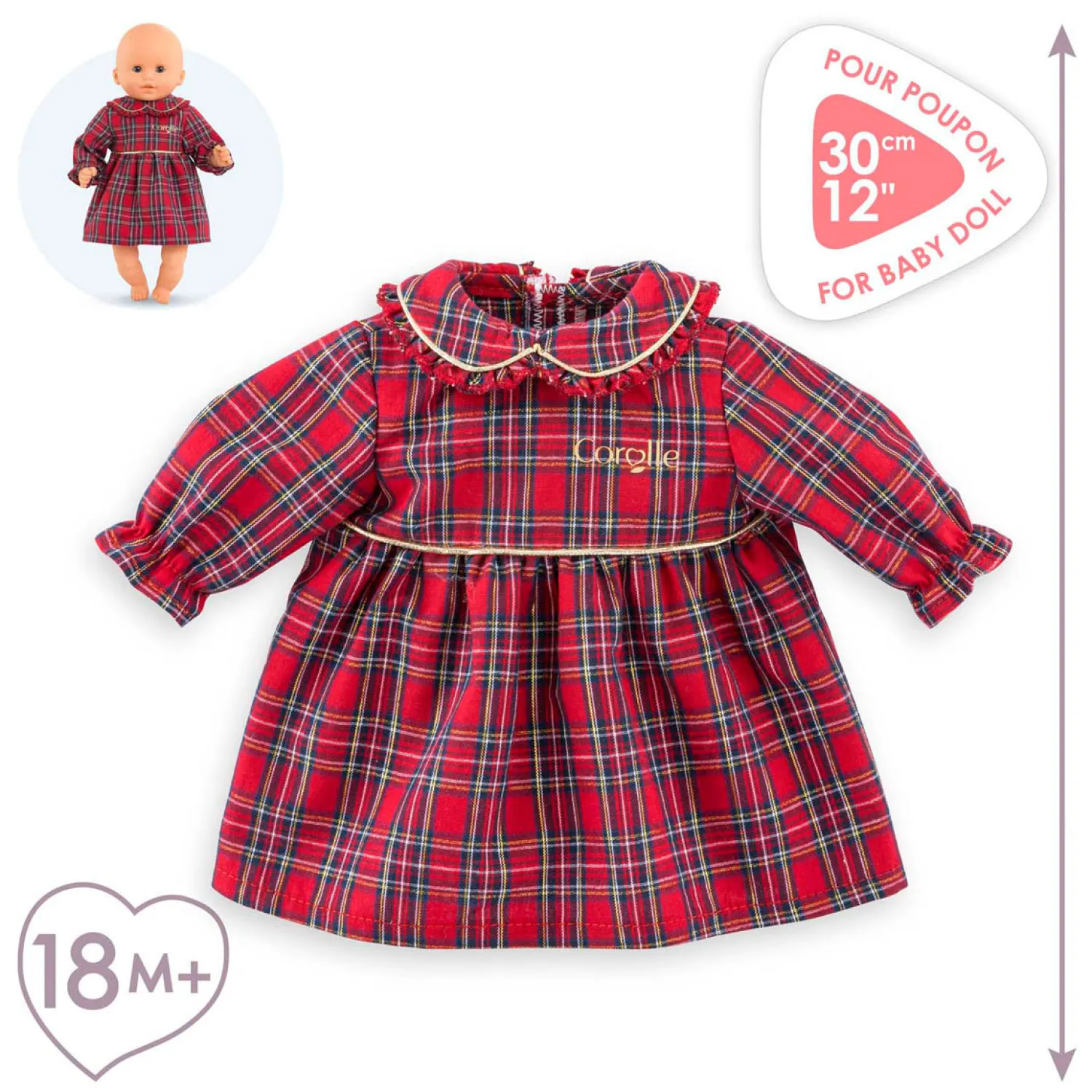 Holidays Jurk voor Babypop, 30cm>Corolle Discount