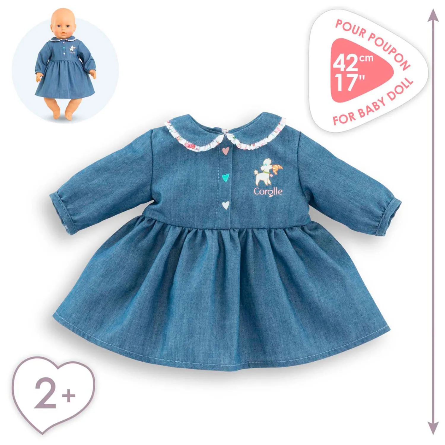 Corolle Jurk voor Babypop, 42cm Hot