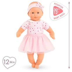 Kleine Babypop met Hartjes, 30cm><noscript><img width=