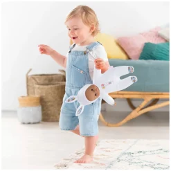 Mon Doudou Sweet Heart Babypop - Konijn Wit, 30cm><noscript><img width=