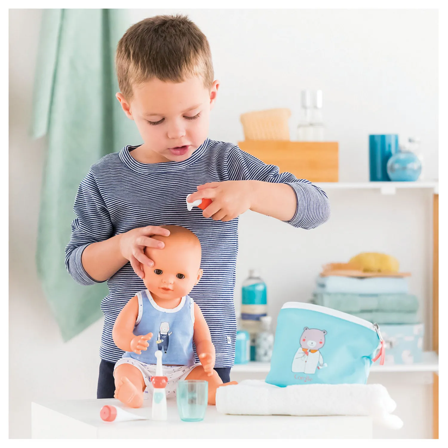 Mon Grand Poupon - Poppen Verzorgingsset in Tasje-Corolle Clearance