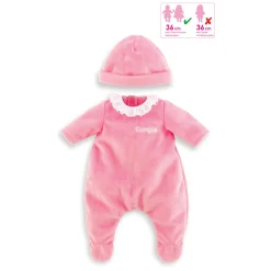 Mon Grand Poupon - Pyjama Roze met Muts, 36cm>Corolle New