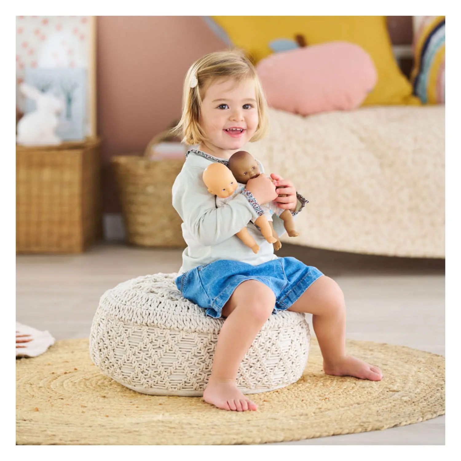 Mon Premier Poupon Mini Calin Babypop - Konijn Bruine Ogen, 20cm>Corolle Online