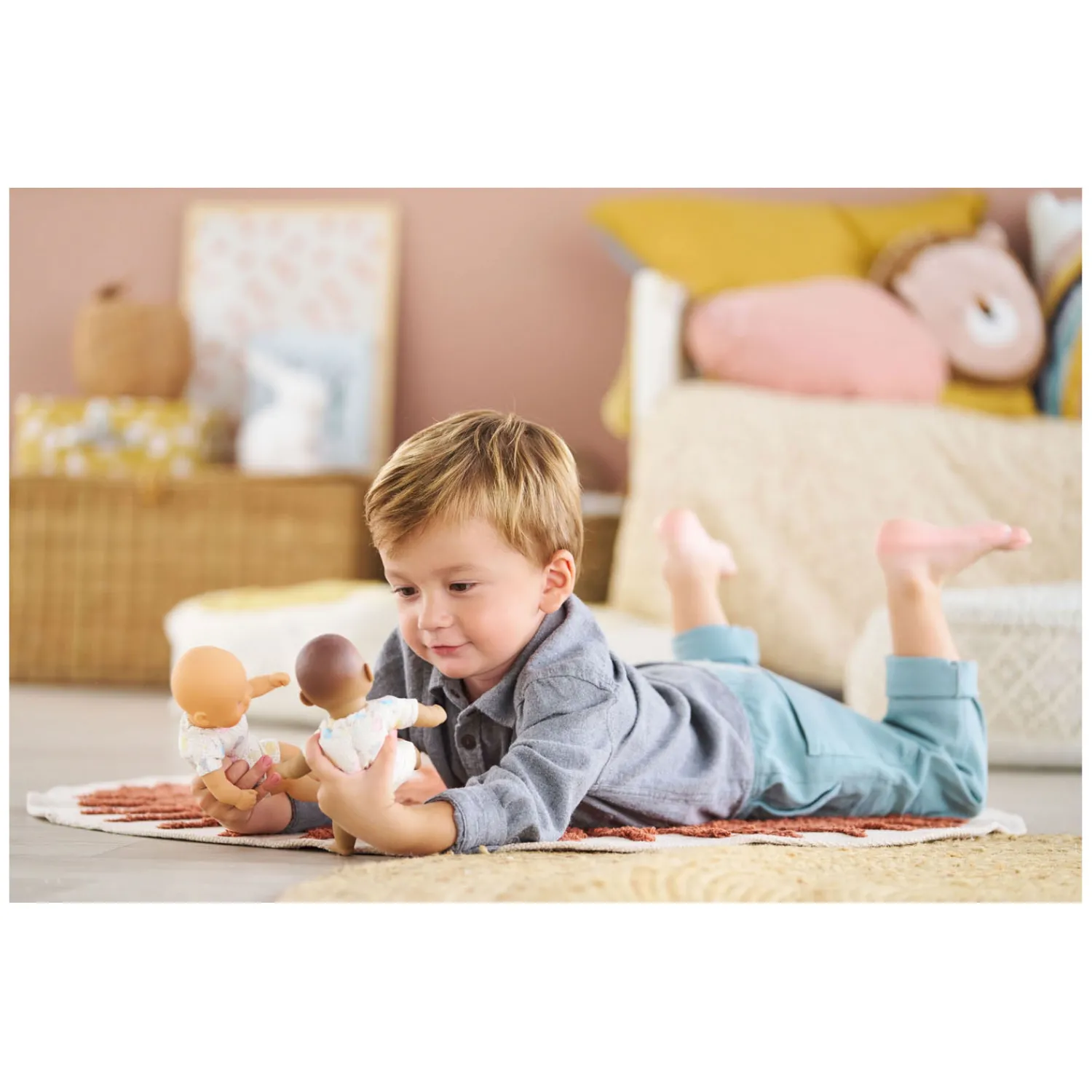 Corolle Mon Premier Poupon Mini Calin Babypop - Konijn Blauwe Ogen, 20cm