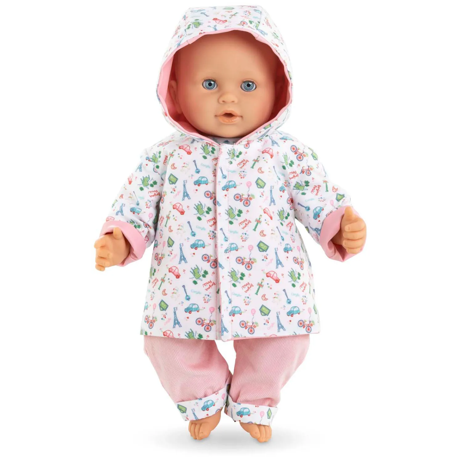 Corolle Omkeerbare Regenjas voor Babypop, 36cm New