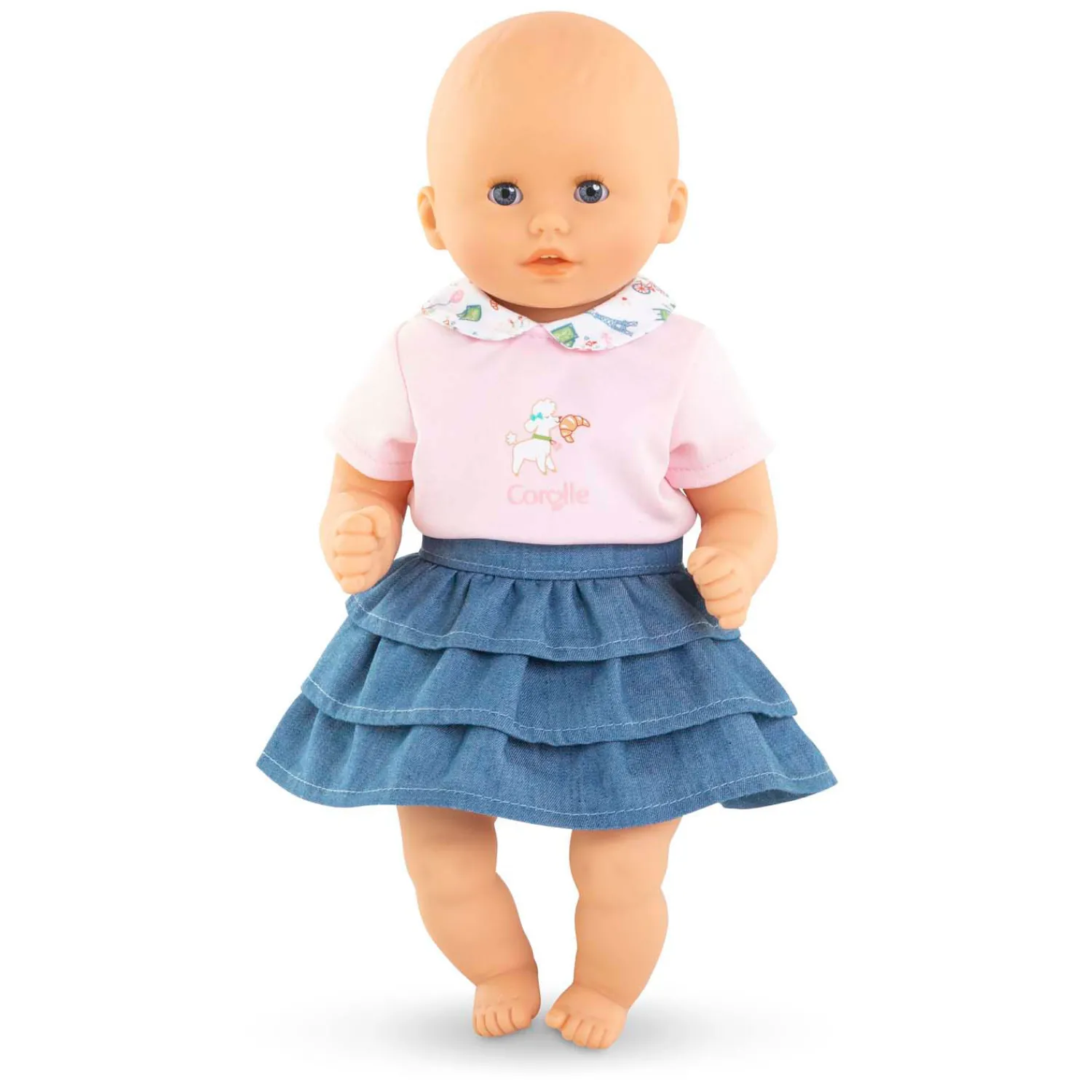 Rok met Ruches en T-Shirt voor Babypop, 30cm.-Corolle Online