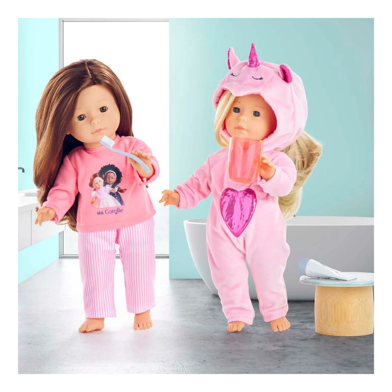 Roze Pyjama voor Poppen van 36cm, 2dlg.-Corolle