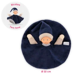 Corolle Tidoudou - Marineblauw Knuffeldoek, 17cm Outlet