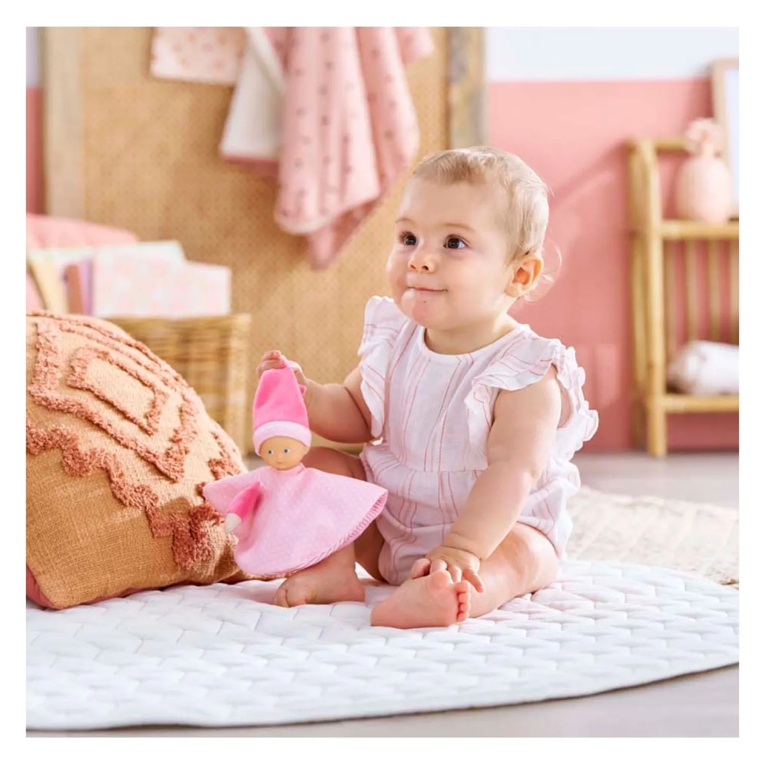 Tidoudou - Roze Knuffeldoek, 17cm>Corolle Clearance