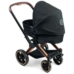 Zwarte Poppenwagen 3 in 1 voor Babypop van 36-42cm-Corolle