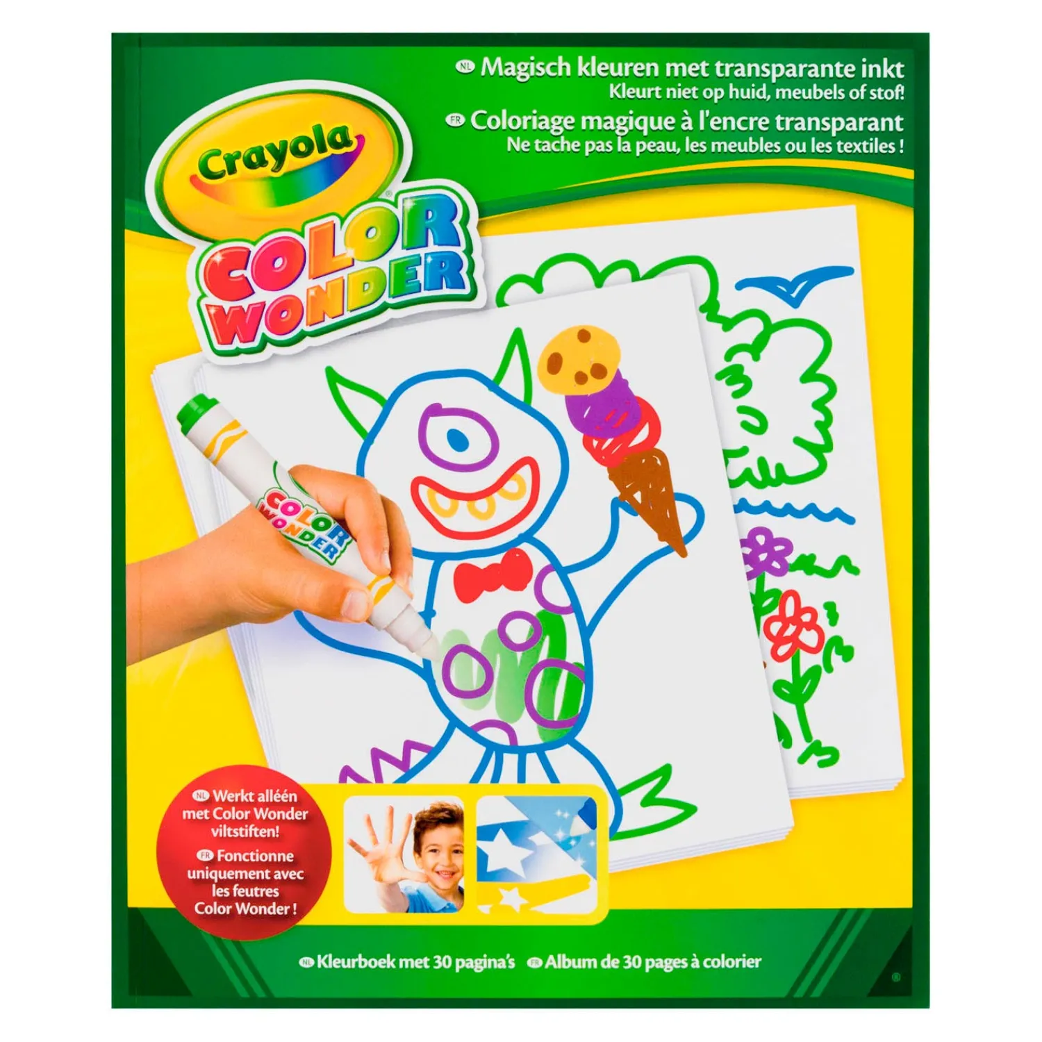 Color Wonder - Tekenblok, 30 pagina's-Crayola Clearance