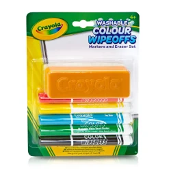 Dry Wipeoffs Stiften met Wisser, 5st.>Crayola