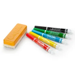 Dry Wipeoffs Stiften met Wisser, 5st.>Crayola