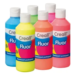 Fluor Plakkaatverf, 6x250ml>Creall Online