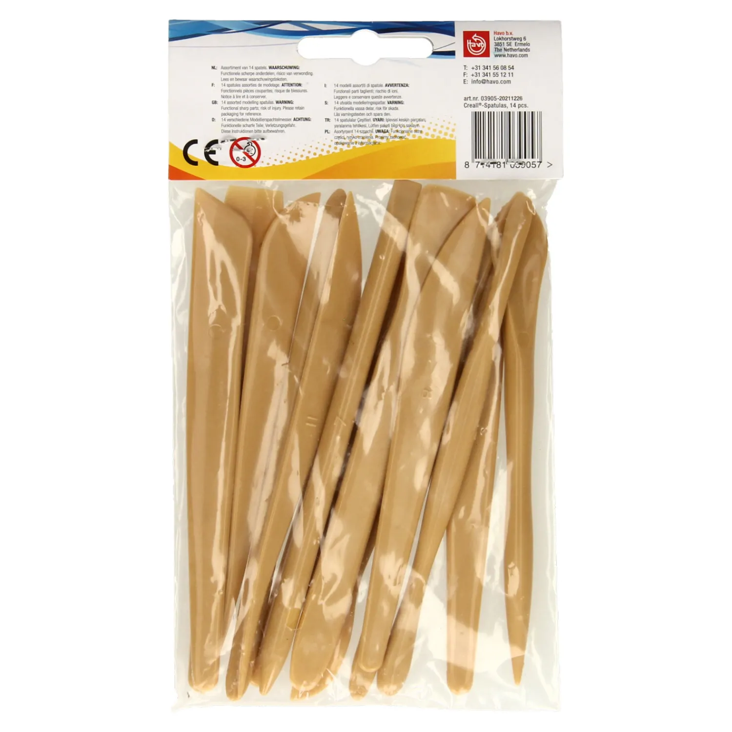 Klei Spatels, 14dlg.>Creall Clearance