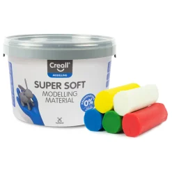 Creall Supersoft Klei - 5 kleuren Klei - 1750gr. Hot