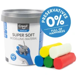 Supersoft Klei 5 kleuren, 450gr.>Creall Discount