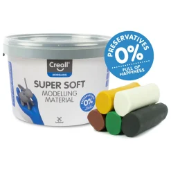 Supersoft Klei Safari kleuren, 1750gr.>Creall