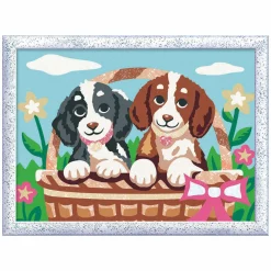 CreArt Schilderen op Nummer - Honden in een Mandje>Ravensburger Hot