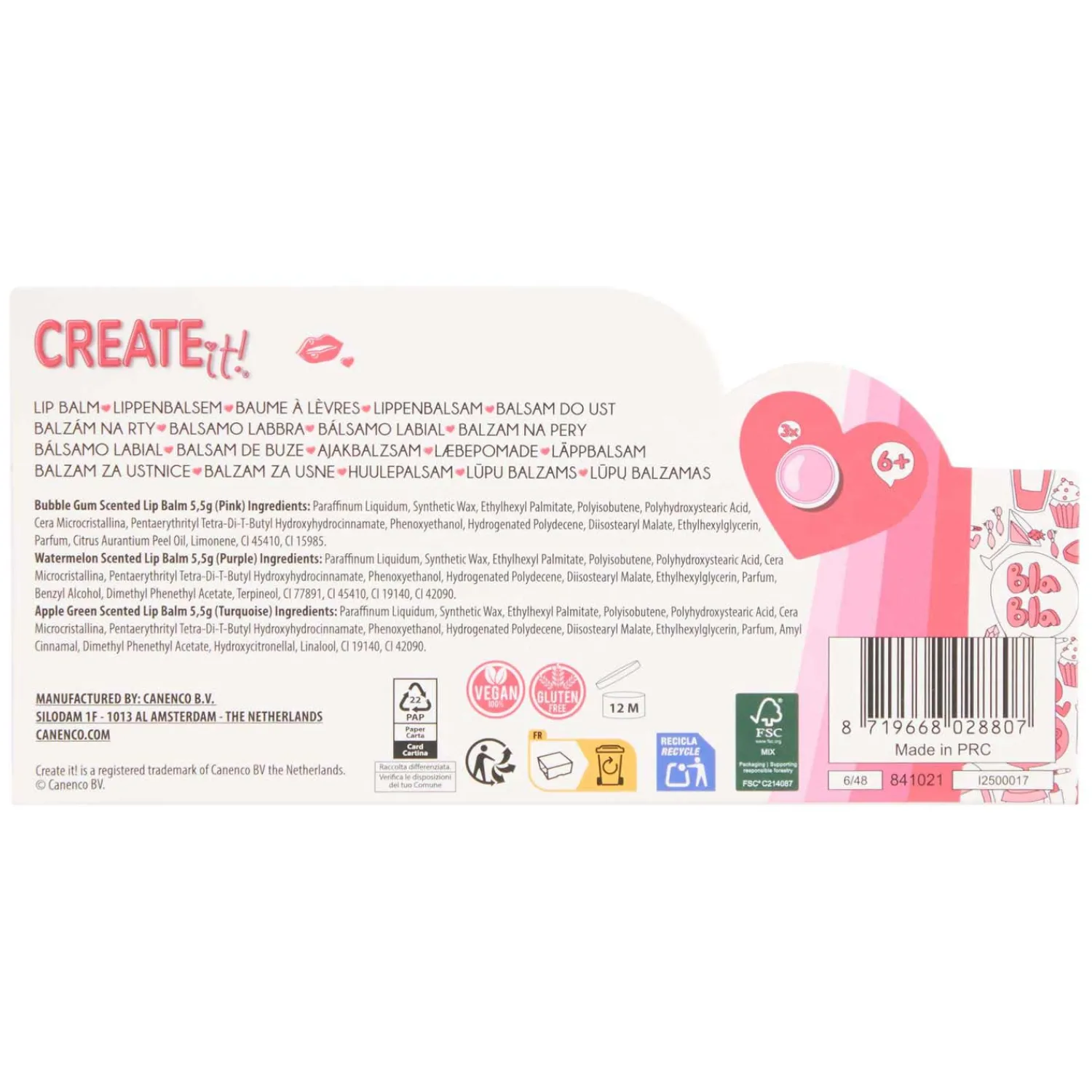 Create It! Beauty Lippenbalsem Paddenstoel-Canenco Outlet