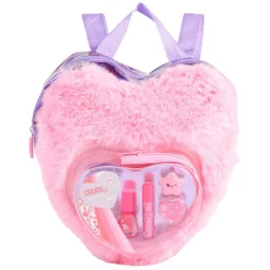 Create It! Beauty Make-up Set in Fluffy Rugtas Love Roze>Canenco Best