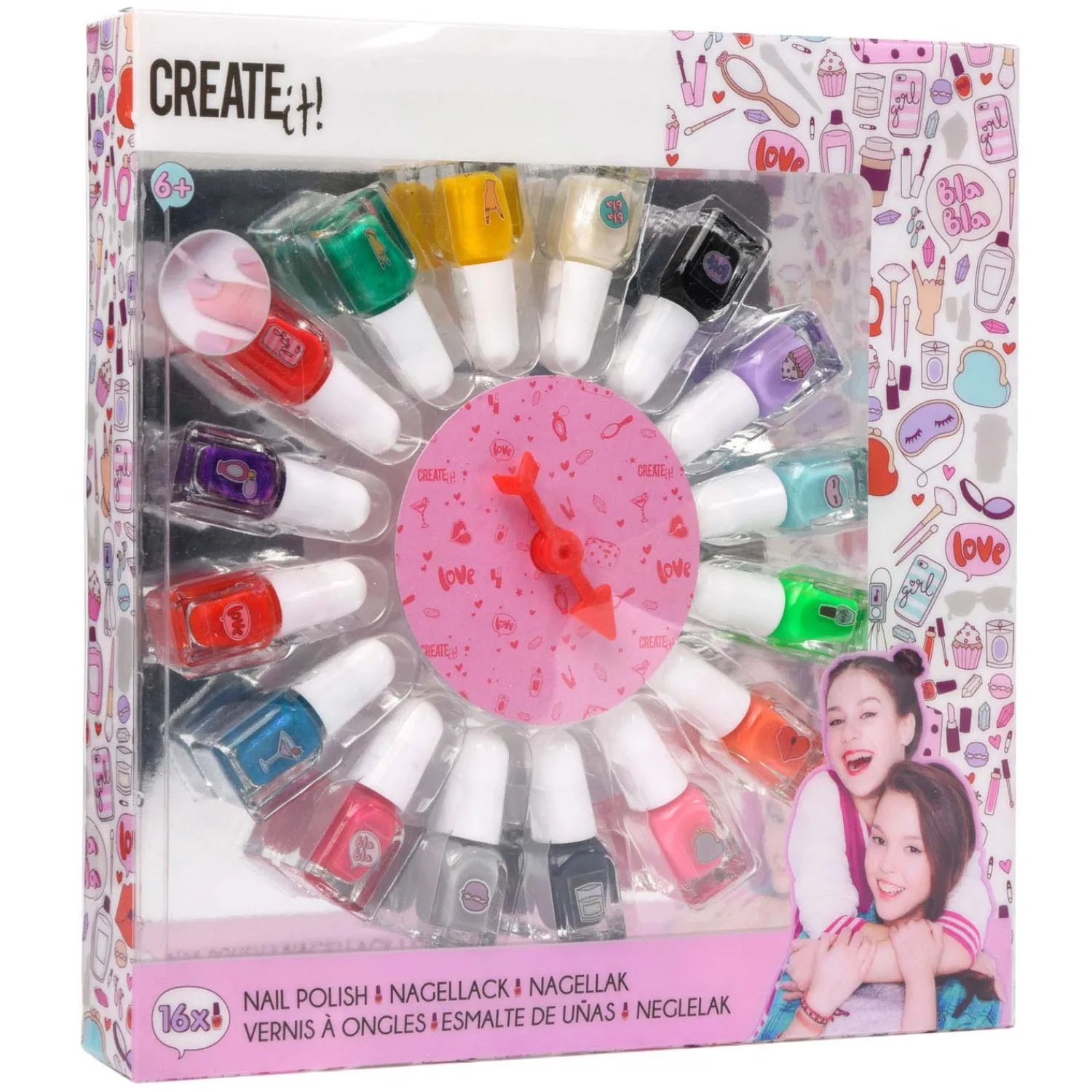 Beauty Nagellakset met Keuzerad, 16st.>Create It! Outlet
