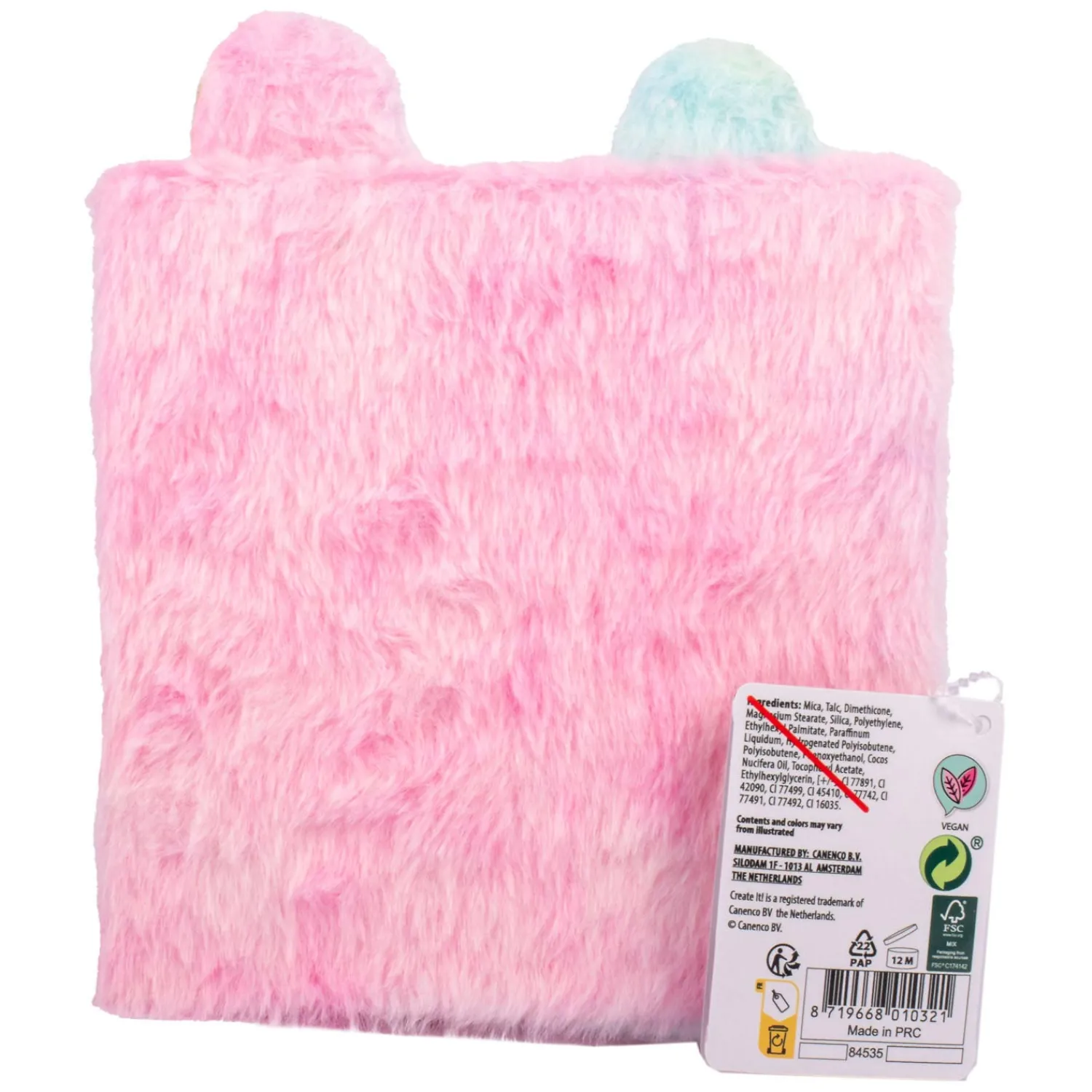 Canenco Create it! Beauty Oogschaduwpalet Fluffy, 8 Kleuren Hot