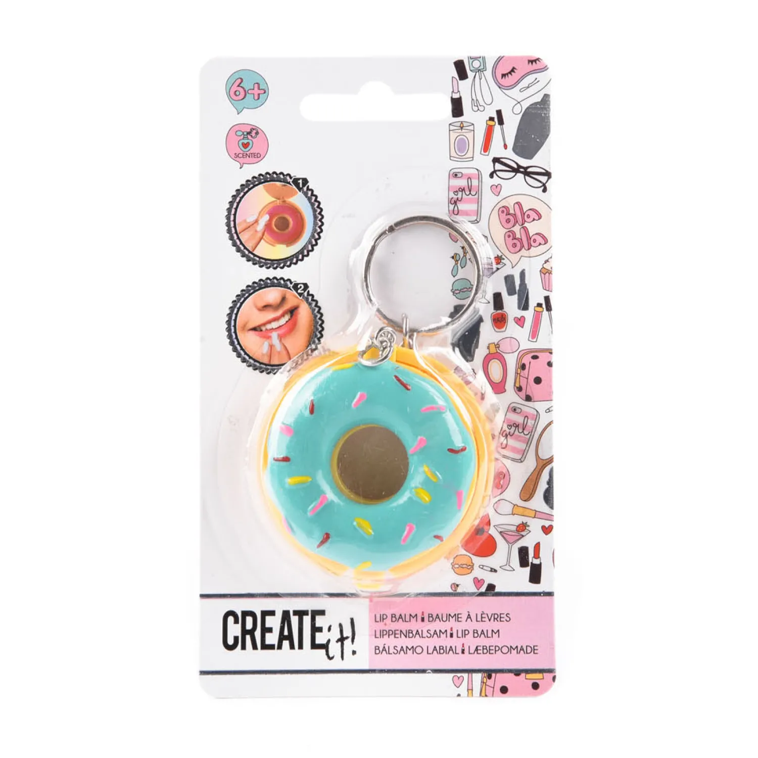 Beauty Sleutelhanger Donut met Lippenbalsem>Create It!