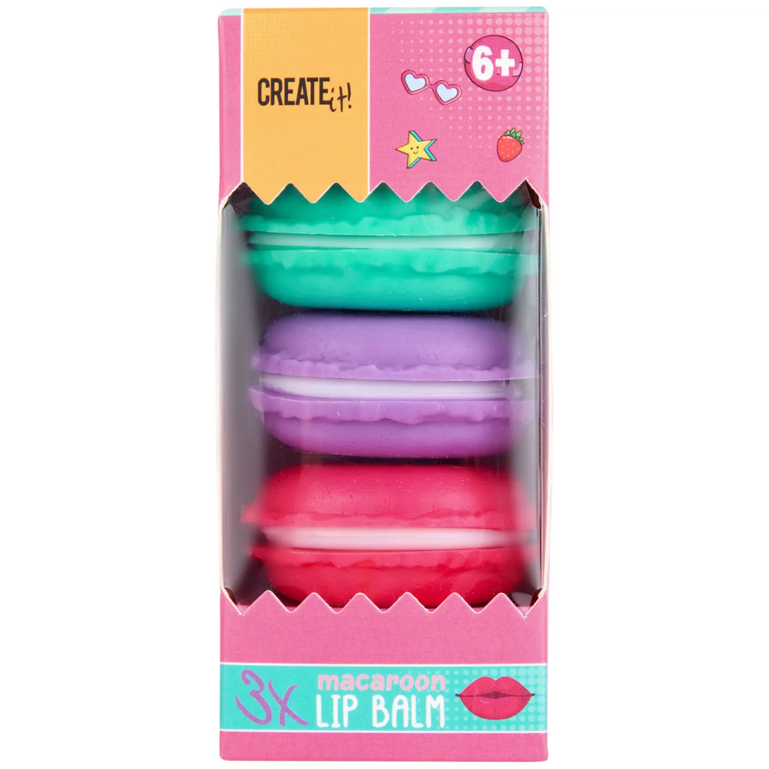 Candy Lippenbalsem Macaron Box, 3st.>Create It! Online