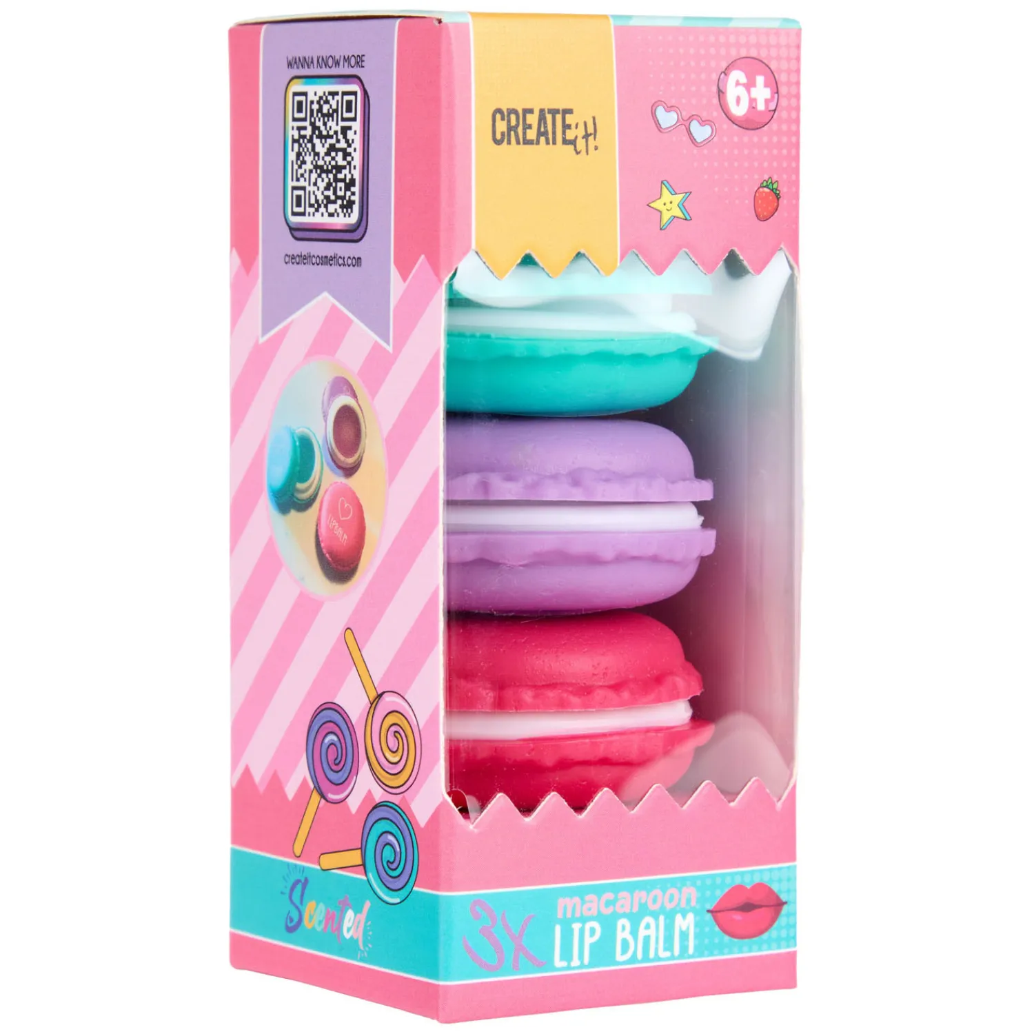 Candy Lippenbalsem Macaron Box, 3st.>Create It! Online