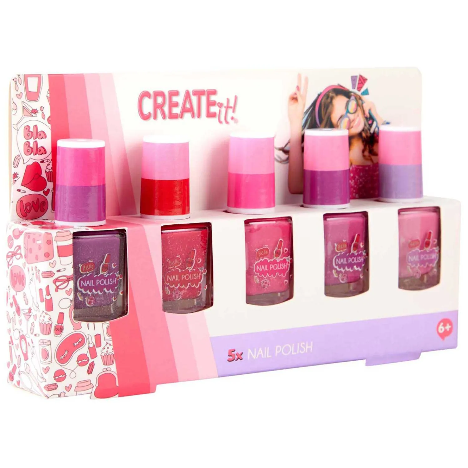 Create It! Nagellak, 5st. Clearance
