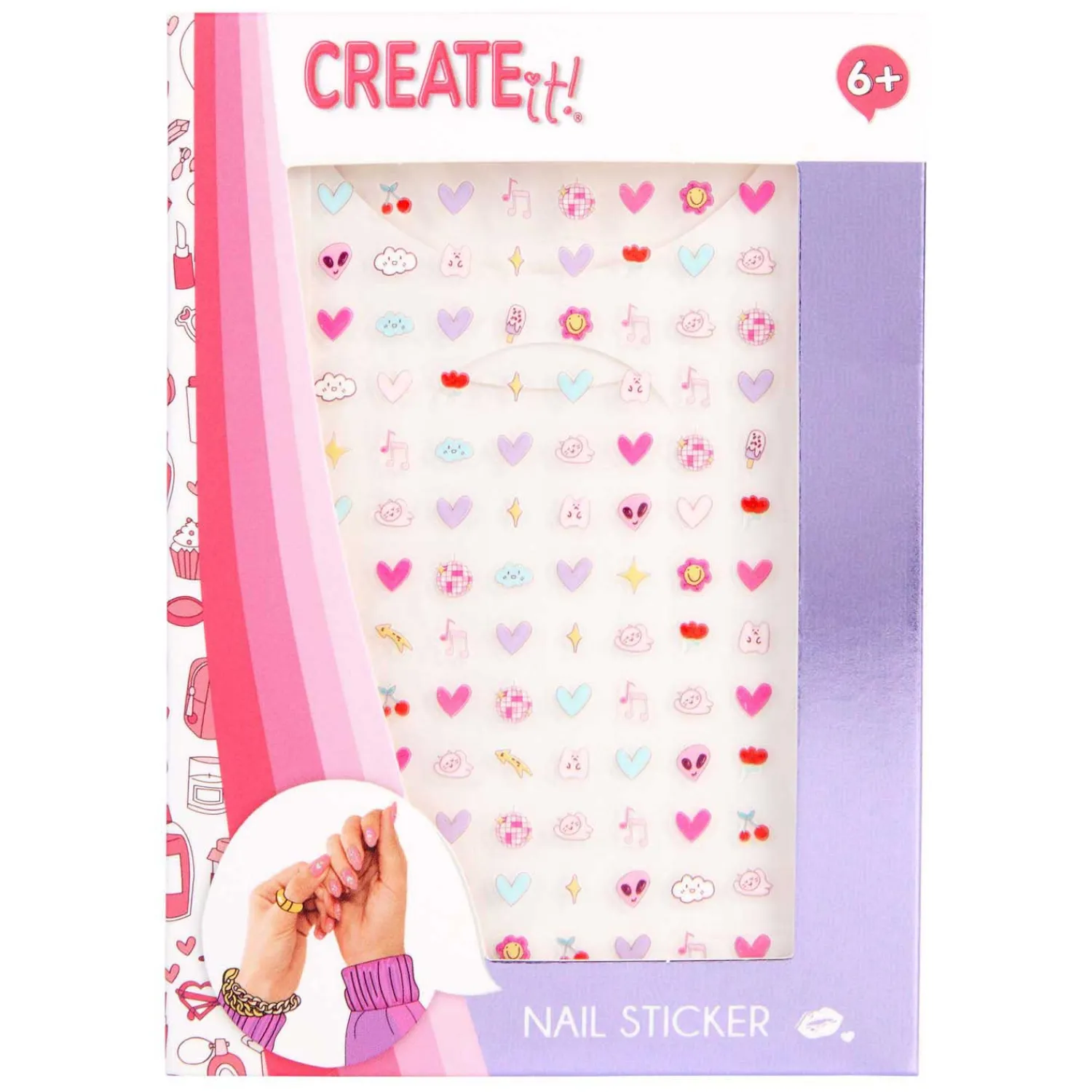 Create It! Nagelstickers Vel>Canenco Hot