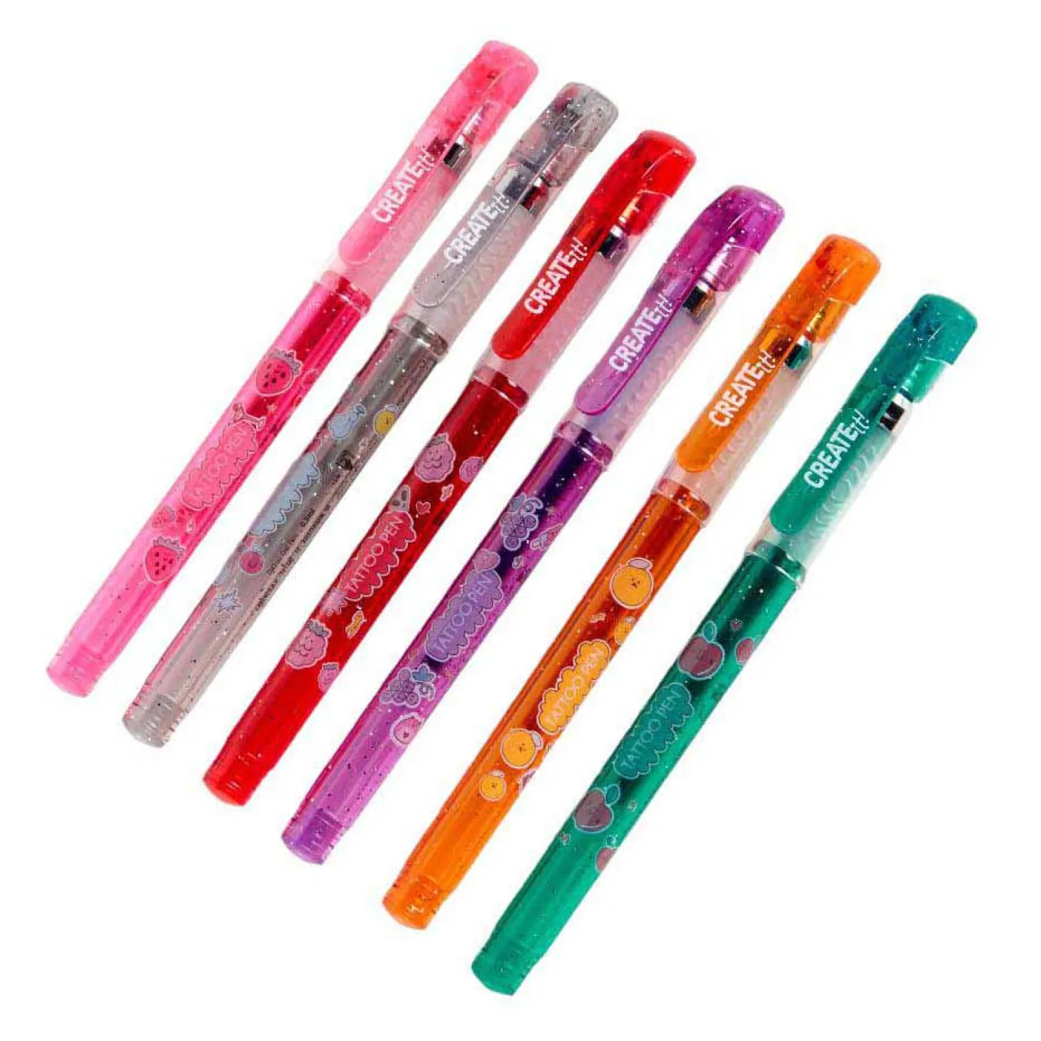 Tattoo Gelpennen, 6st.>Create It! Clearance