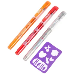 Tattoo Geurpennen, 3st + Sjabloon><noscript><img width=